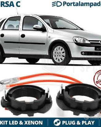 ADATTATORI per OPEL CORSA C montaggio KIT LED H7