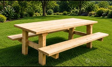 tavolo in legno da giardino 