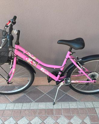 Bicicletta ragazza 26’ + cestino e cambio shimano
