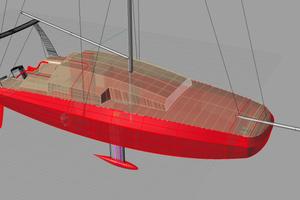 Piani di costruzione "scow sailboat" Rocket 8.00mt