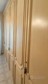 Armadio stile classico 6 ante colore avorio