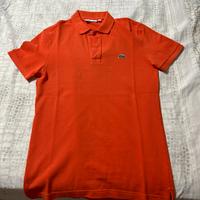 Polo Lacoste arancione taglia 3 slim fit