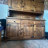 Mobile credenza in legno massello fatto a mano