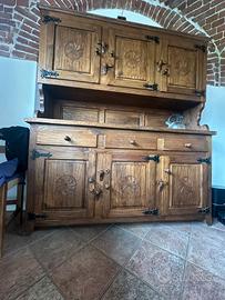 Mobile credenza in legno massello fatto a mano