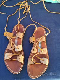 Sandali usati Stile Grecia Fatti artigianalmente