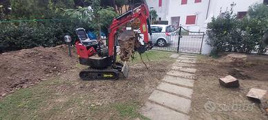 JPC HT12 12HP MINIESCAVATORE + 3 BENNE 25-40-80 us