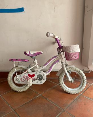 Bicicletta per bambina Fiocco con cestino