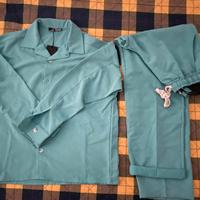 Abito vestito elegante oversize taglia M verde