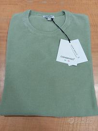 Maglia in cotone manica lunga verde  tg xxl