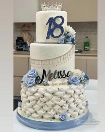 Torta scenografica nome personalizzato 