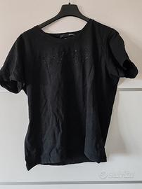 T-shirt nera Les Copains taglia M