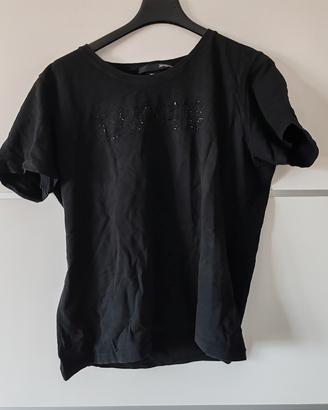 T-shirt nera Les Copains taglia M