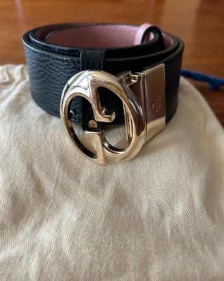 Cintura Gucci con fibbia GG (NERA/ROSA)