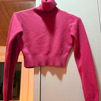 Maglione corto Zuiki fucsia – taglia S/M