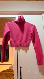 Maglione corto Zuiki fucsia – taglia S/M