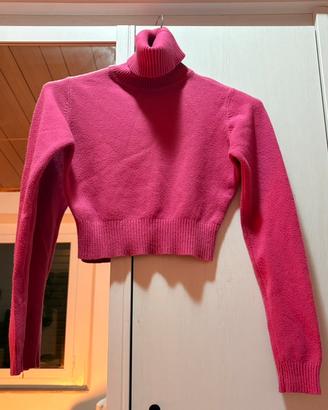 Maglione corto Zuiki fucsia – taglia S/M
