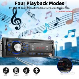 Radio 1 Din con doppia usb , vivavoce e radio fm.