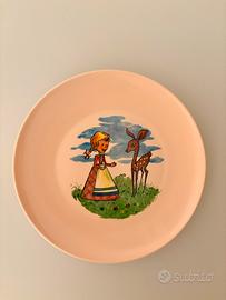 Piatto per bambini in melamina, anni ‘60