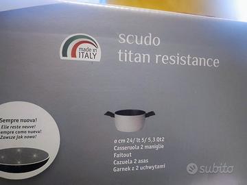 Casseruola 24 cm 2 maniglie Titan