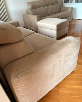Set 2 divani (1 divano letto) poltrone sofà