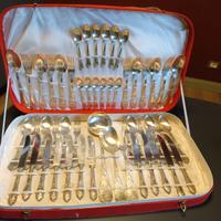 Set posate argentate Arg800 da 12 persone