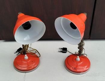 Lampade da tavolo anni '70 su stile industriale