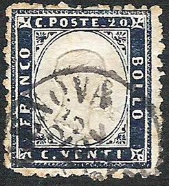 REGNO n. 2 - indaco. CV 50,00.
