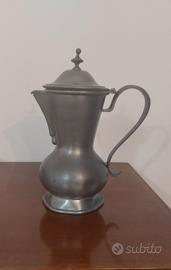 Brocca artigianale vintage in peltro al 95%
