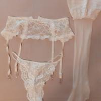 Lingerie donna  col.crema ( coordinato in3 pezzi)