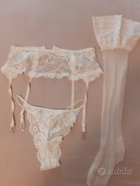 Lingerie donna  col.crema ( coordinato in3 pezzi)