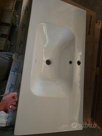 
Lavabo sospeso in ceramica Tempo H170 – 96 cm – p