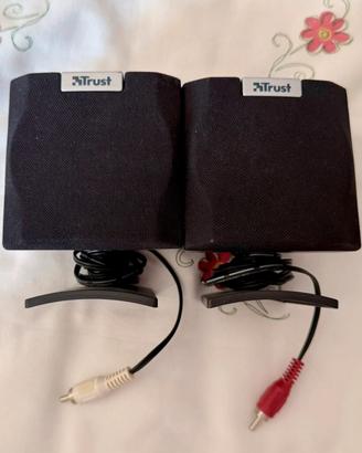 Casse Trust per PC stereo con cavo RCA