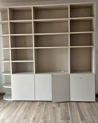 Libreria, mobile salotto studio, marca Morassutti