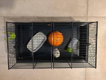 Gabbietta criceto completa di accessori