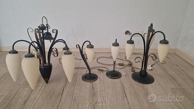 Set lampadario, lume, abatjour/comodino
