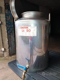 Fusto acciaio inox 50 lt