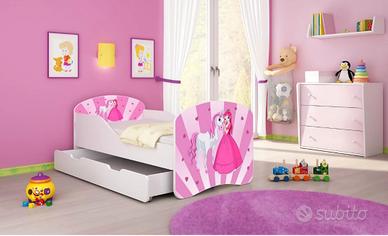 Letto per bambini con cassettone