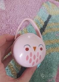 Suavinex, portaciuccio scatolina rosa bonhomia