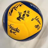 Pallone (N.2) autografato da Bergamo
