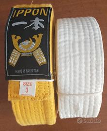 Due cinture judo per bambini