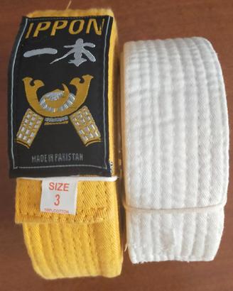 Due cinture judo per bambini