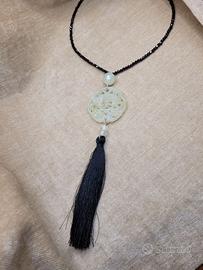COLLANA CON GIADA