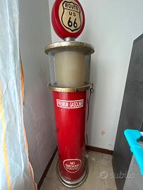 Mobile porta CD e lampada - pompa benzina vintage