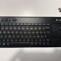 Tastiera Logitech K400r Wireless con Touchpad