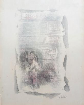 Libero Vitali, anni '90,  40x30 cm sotto vetro 