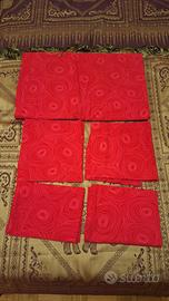 Copripiumino letto matrimoniale rosso e rosa