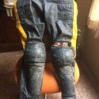 Dainese pantaloni pelle cross vintage