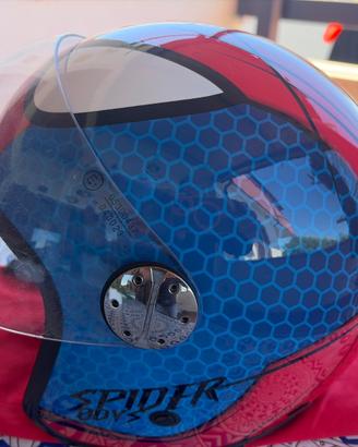 Casco jet bimbo Spiderman