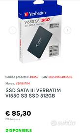 SSD VI550 S3 256 GB