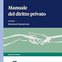 Manuale diritto privato di S. Mazzamuto Ed. 4°